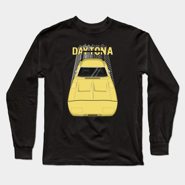 Dodge Charger Daytona 1969 - yellow Long Sleeve T-Shirt by V8social